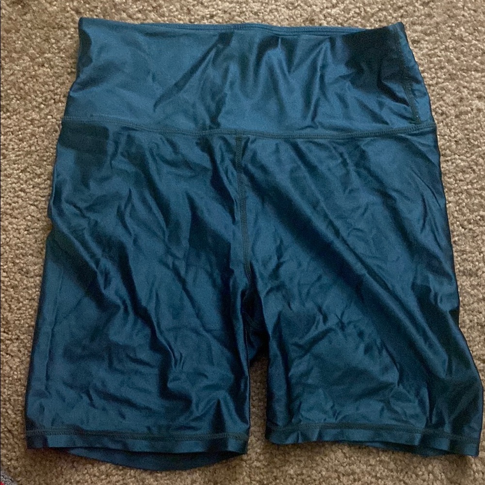 Women's Blue Biker Short